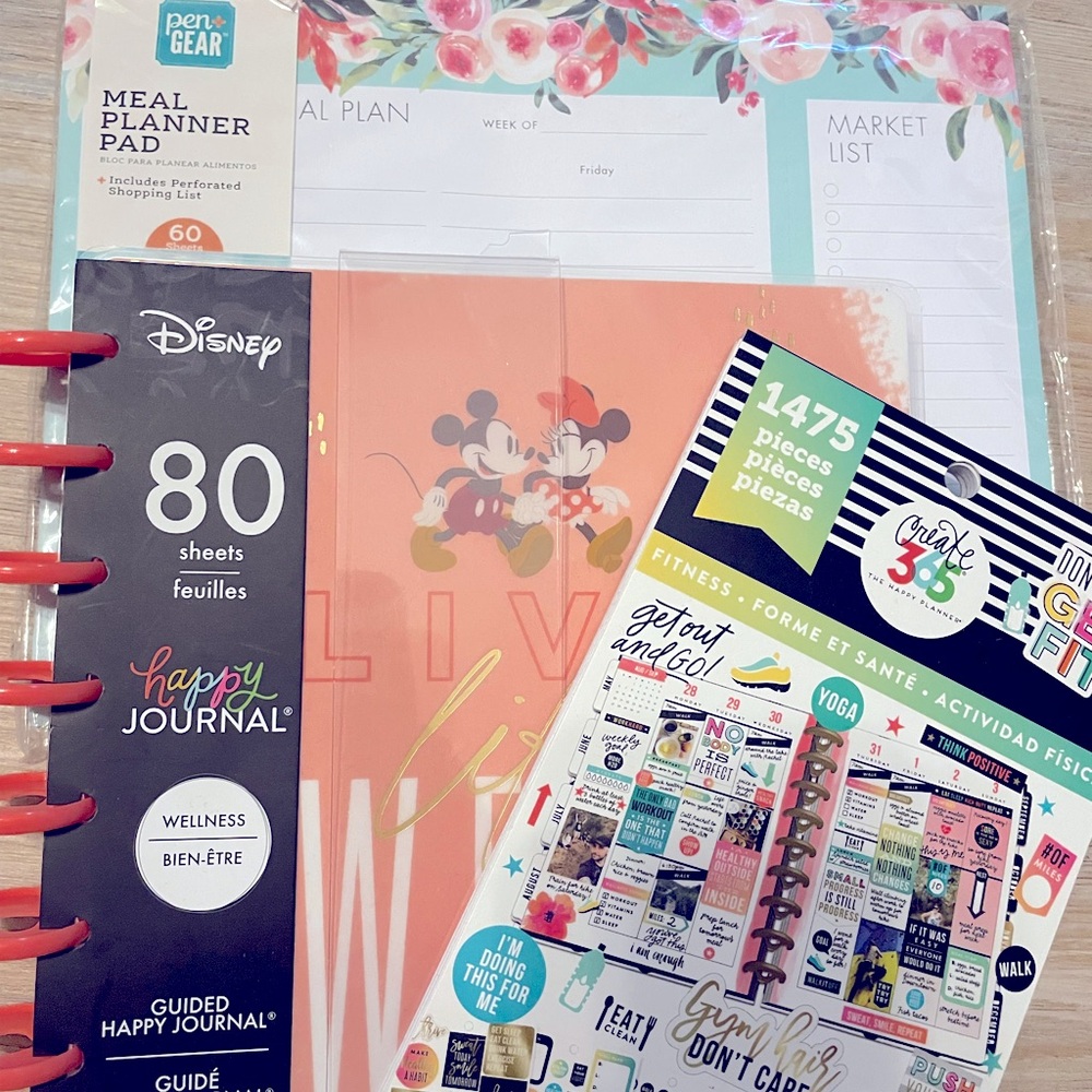 Health and wellness planner bundle